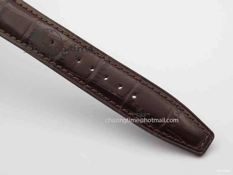 MIROTIME 0403 Unique Portuguese IW3714 Diam ZF V2 1:1 Best Edition Gray Dial On Brown Leather Strap A79350 (Slim Movement) 7250